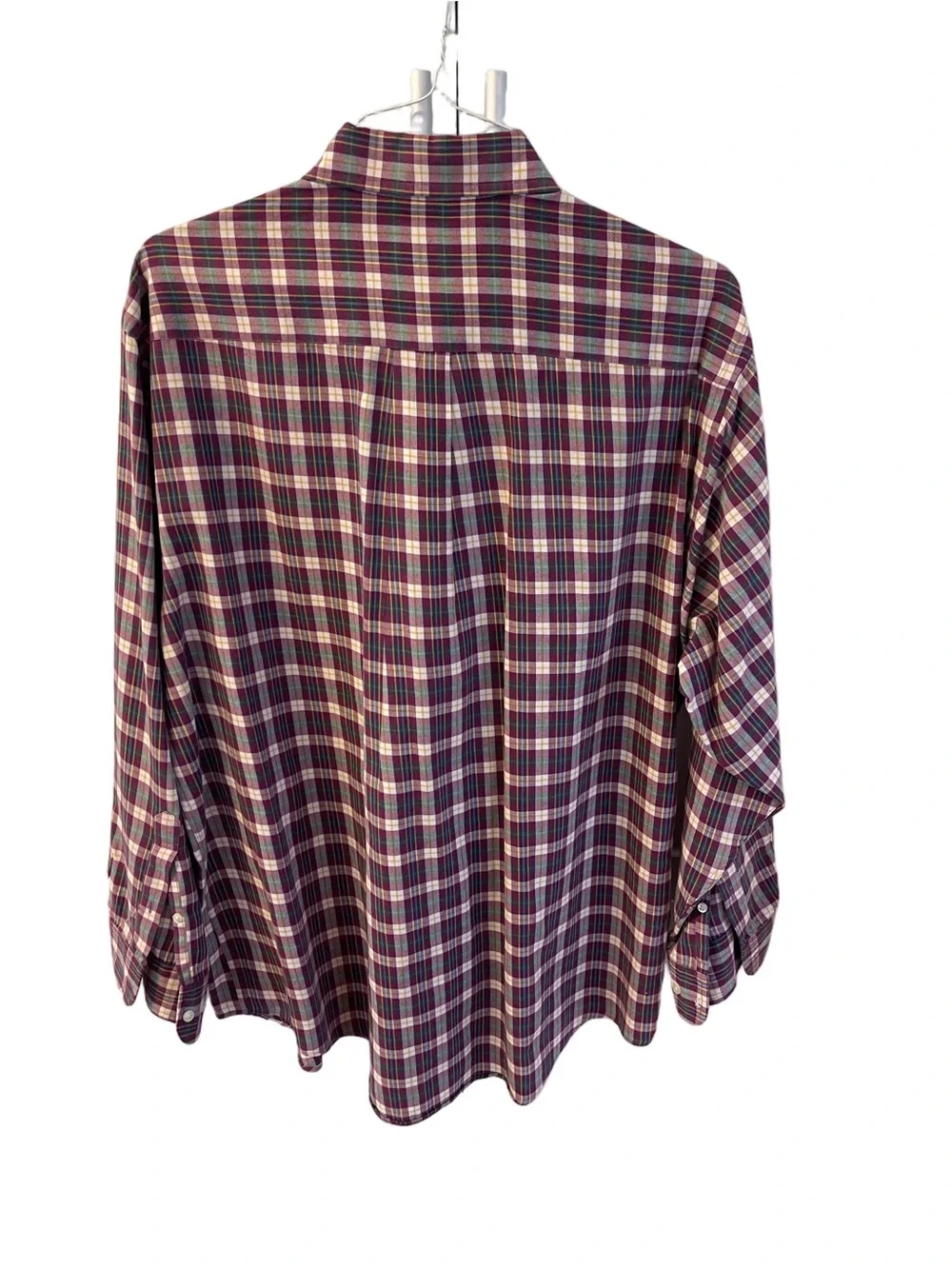 Brooks Brothers 1818 Men's Plaid Button-Down Sport Shirt Cotton  Multicolor Sz L